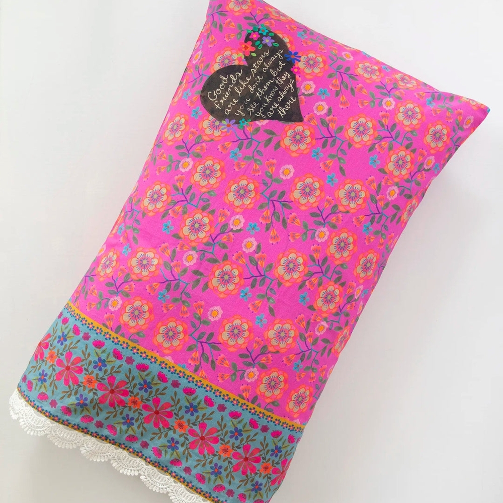 Floral Pink Pillowcase